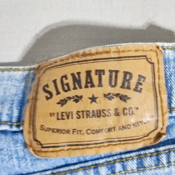 Signature by Levi Strauss jeans men's size W36/L30 denim blue Relaxed Straight - Picture 5 of 14